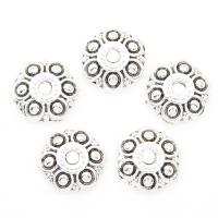 Zinc Alloy Bead Caps, Flower, antique silver color plated, nickel, lead & cadmium free, 13*3mm, Approx 