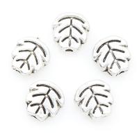 Zinc Alloy Jewelry Beads, Leaf, antique silver color plated, nickel, lead & cadmium free Approx 1mm 