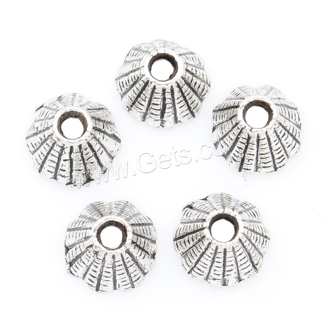 Zinc Alloy Bead Caps, Flower, plated, more colors for choice, 8*6mm, Approx 1000PCs/Bag, Sold By Bag