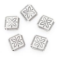 Zinc Alloy Jewelry Beads, Square, plated 9*4mm 