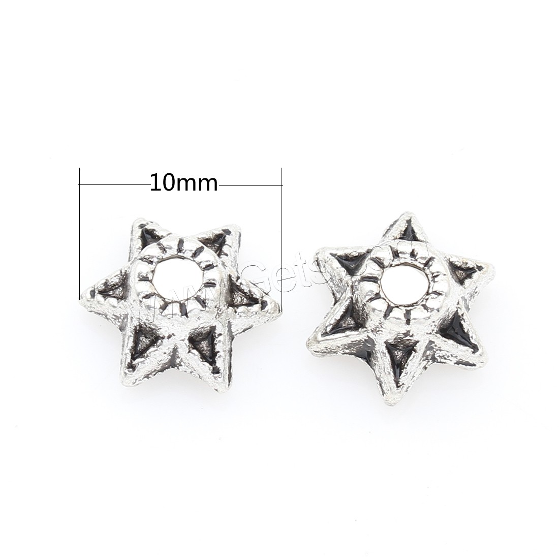 Zinc Alloy Bead Caps, Flower, plated, more colors for choice, 10*5mm, 1000PCs/Bag, Sold By Bag