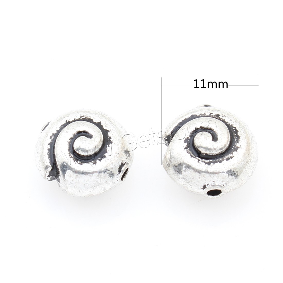 Zinc Alloy Jewelry Beads, plated, more colors for choice, 11*7mm, Approx 166PCs/Bag, Sold By Bag