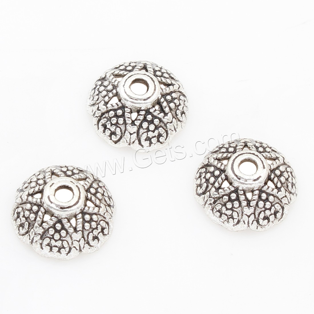 Zinc Alloy Bead Caps, Flower, plated, more colors for choice, 8*4mm, Approx 1500PCs/Bag, Sold By Bag