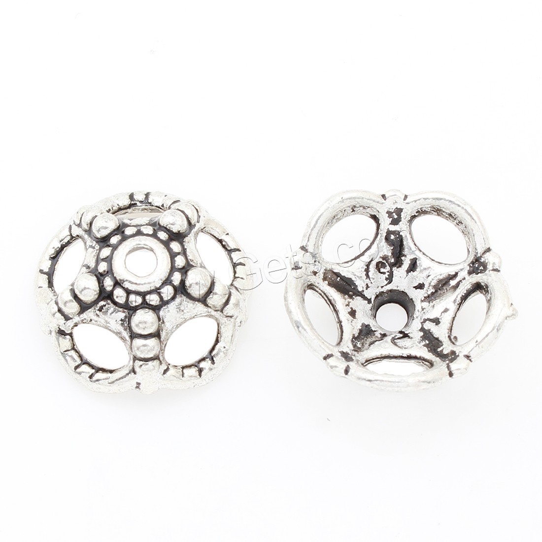 Zinc Alloy Bead Caps, Flower, plated, more colors for choice, 19*8mm, 200PCs/Bag, Sold By Bag