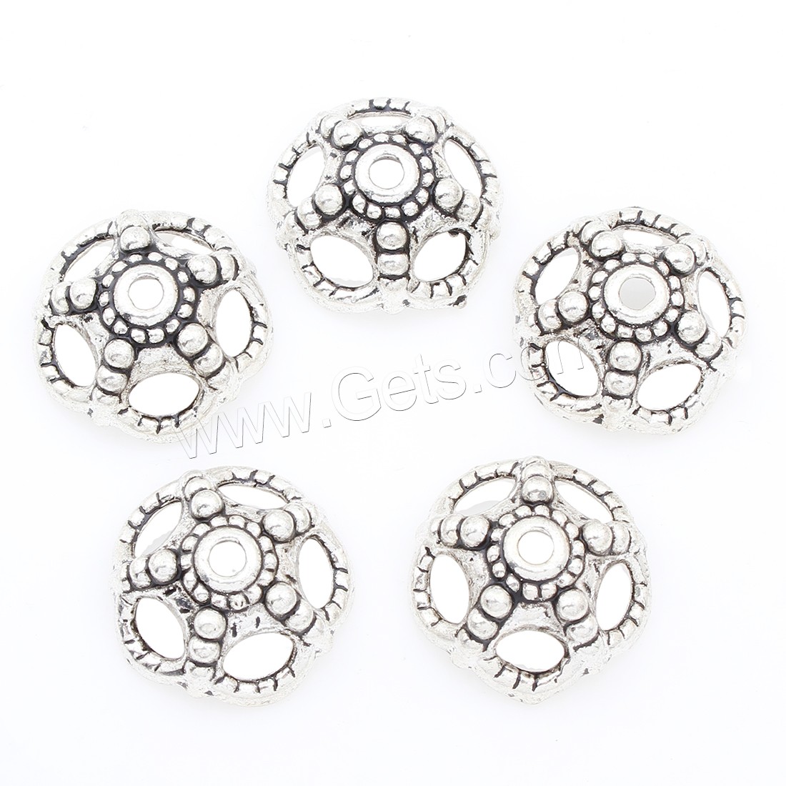 Zinc Alloy Bead Caps, Flower, plated, more colors for choice, 19*8mm, 200PCs/Bag, Sold By Bag