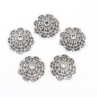 Zinc Alloy Bead Caps, Flower, plated 18*7mm Approx 2mm, Approx 