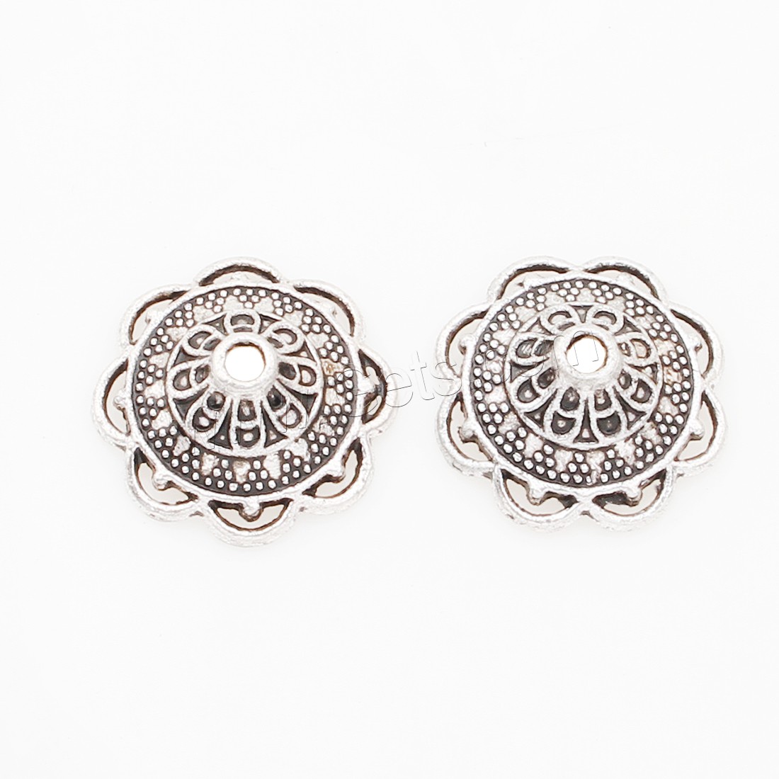 Zinc Alloy Bead Caps, Flower, plated, more colors for choice, 14*5mm, 750PCs/Bag, Sold By Bag