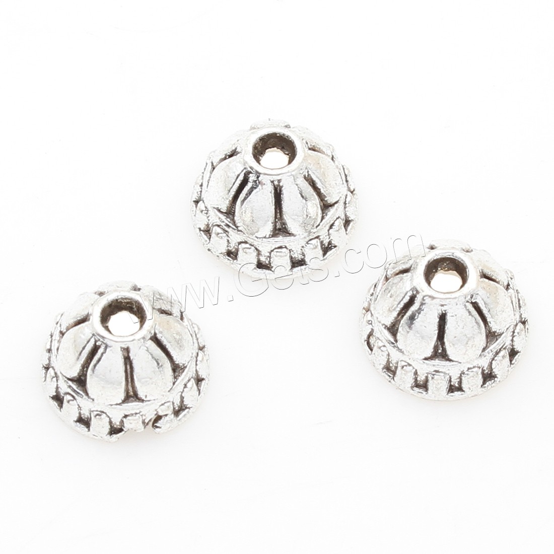 Zinc Alloy Bead Caps, Flower, plated, more colors for choice, 8*5mm, Approx 1000PCs/Bag, Sold By Bag
