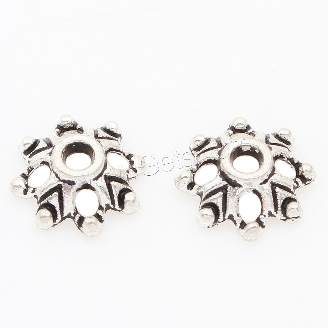 Zinc Alloy Bead Caps, Flower, plated, more colors for choice, 9*3mm, 2000PCs/Bag, Sold By Bag