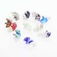 Abalorios de Cristal Murano hecho a mano, Cristal de murano, Hélice, Color aleatorio, 15*28mm, agujero:aproximado 1mm, aproximado 100PCs/Bolsa, Vendido por Bolsa