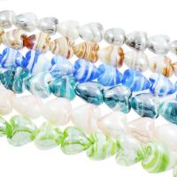 Lampwork Beads, Heart, Random Color Approx 2mm 