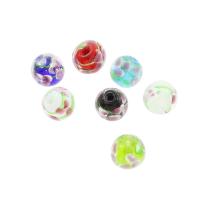 Lampwork Beads, Round, Random Color, 14*14mm Approx 1mm 