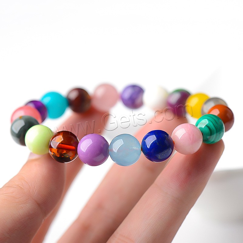 Quartz Bracelets, Round, Unisex & different size for choice, multi-colored, Sold By Strand