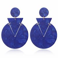 Acrylic Drop Earring, with Acetate, plated, for woman 