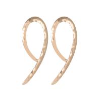 Zinc Alloy Stud Earring, Number 9, plated, vintage & for woman 