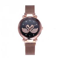 Women Wrist Watch, Zinc Alloy, with Stainless Steel, plated, waterproofless & for woman 