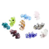 Abalorios de Cristal Murano hecho a mano, Cristal de murano, Hélice, Color aleatorio, 16*29mm, agujero:aproximado 2mm, 100PCs/Bolsa, Vendido por Bolsa
