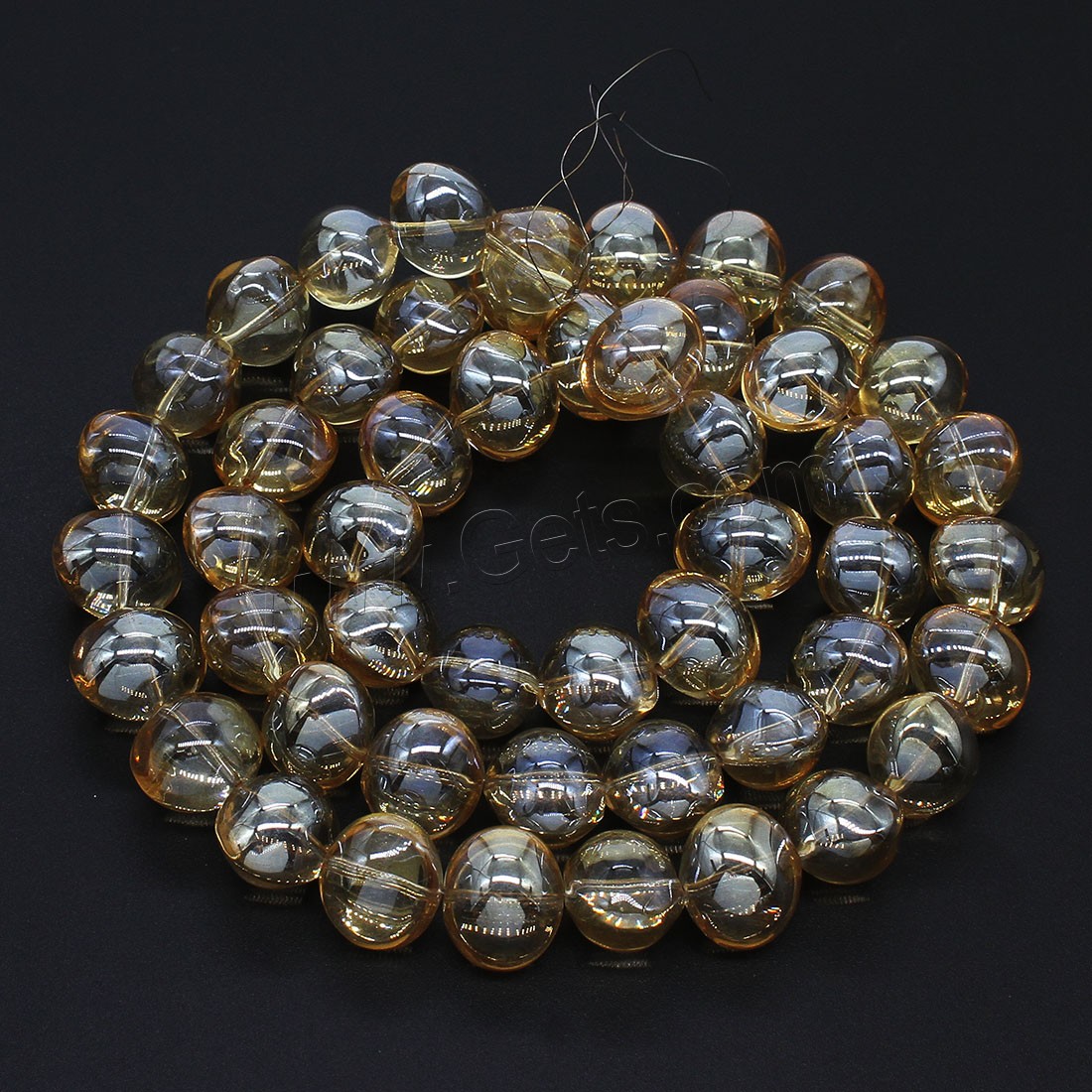 Fashion Crystal Beads, colorful plated, different size for choice, more colors for choice, Hole:Approx 1mm, Length:Approx 23.62 Inch, 50PCs/Strand, Sold By Strand