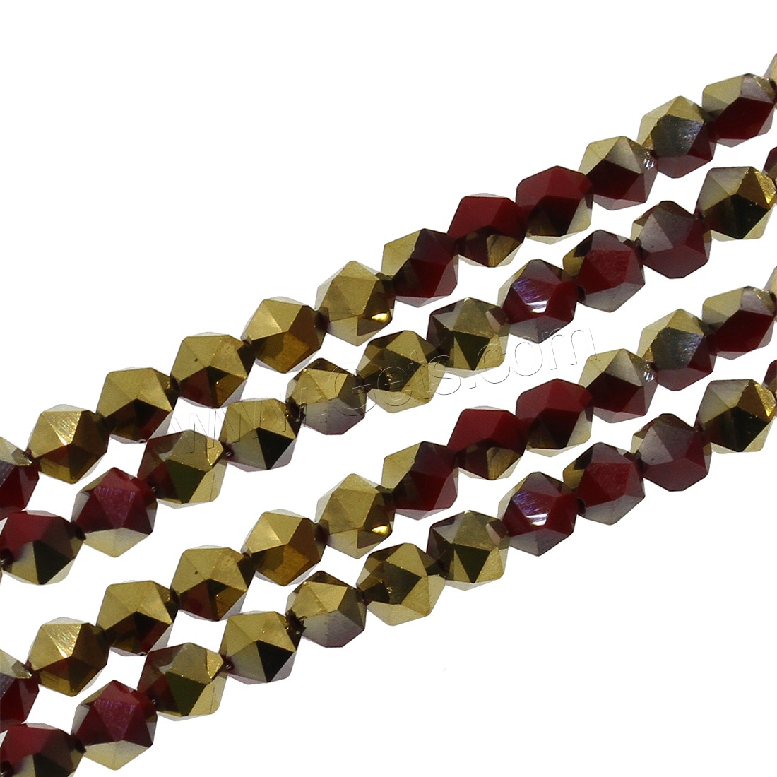 Mode de perles de cristal, Placage coloré, normes différentes pour le choix, plus de couleurs à choisir, Trou:Environ 1mm, Longueur:Environ 23.22 pouce, Environ 21.65 pouce, Vendu par brin