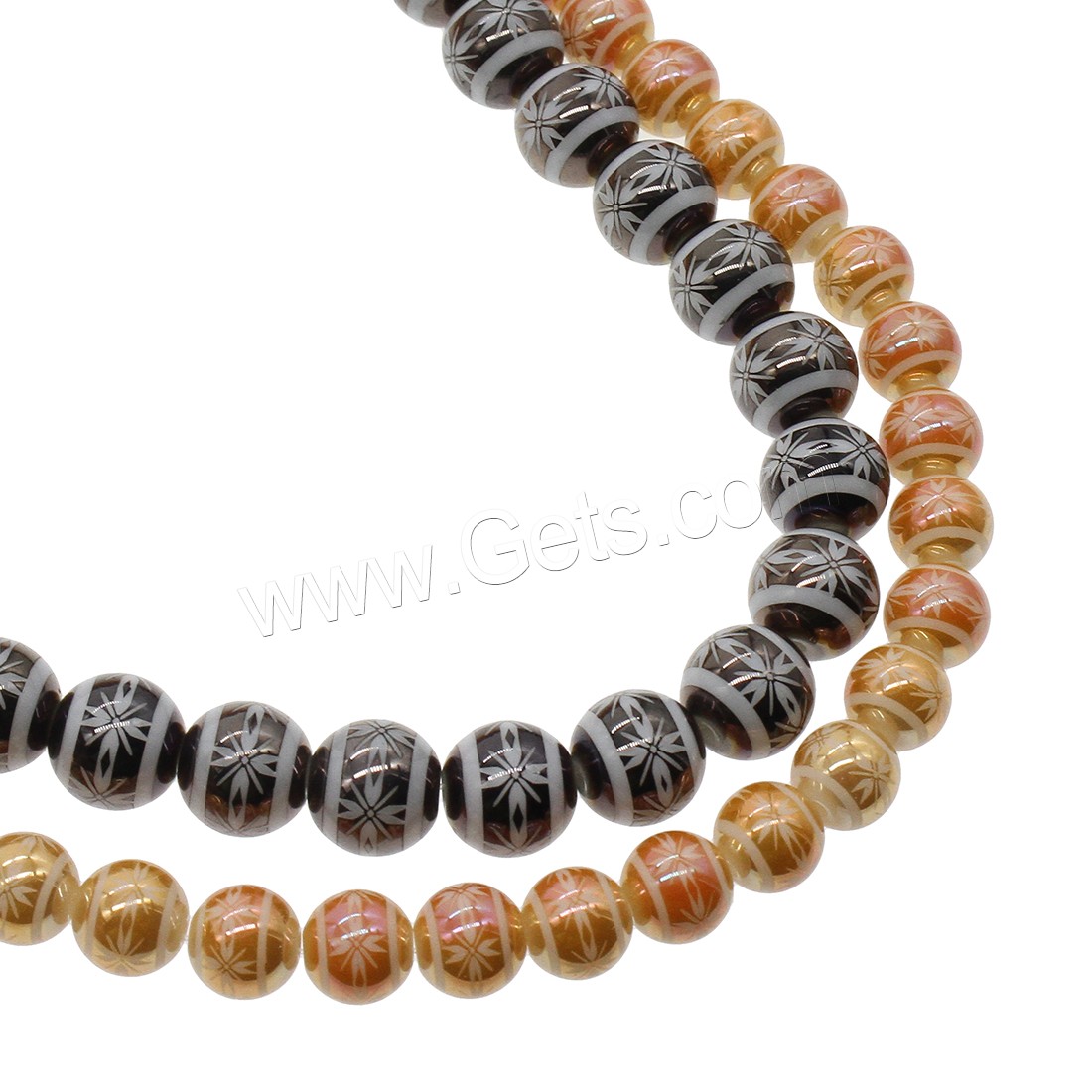 Mode Kristall Perlen, verschiedene Größen vorhanden, mehrere Farben vorhanden, Bohrung:ca. 1mm, Länge:ca. 11.22 ZollInch, ca. 12.20 ZollInch, verkauft von Strang