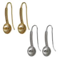 Stainless Steel Earring Drop Component, Brass, high quality plated & with rhinestone 8mm,1mm 