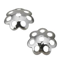 Stainless Steel Bead Cap, Flower, high quality plated & hollow, original color Approx 0.5mm 