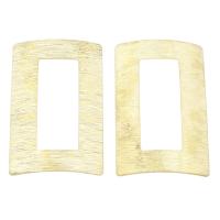 Brass Cabochon, Rectangle, brushed, gold, nickel, lead & cadmium free 