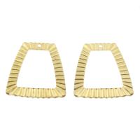 Brass Jewelry Pendants, Trapezium, gold, nickel, lead & cadmium free 