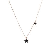 Zinc Alloy Necklace, Moon and Star, plated, Adjustable & for woman, gold 