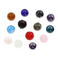 Innerer Twist Lampwork Perlen, rund, innen Twist, Zufällige Farbe, 14*14mm, Bohrung:ca. 1mm, 100PCs/Tasche, verkauft von Tasche