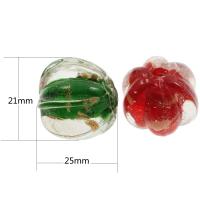 Gold Sand Lampwork Beads, Random Color Approx 2mm 