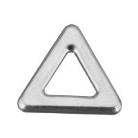 Anillo de enlace de acero inoxidable, Triángulo, color original, 13x12x1.5mm,2mm, agujero:aproximado 6x6mm, Vendido por UD