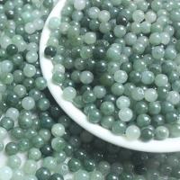 Jadeite Beads, Round, natural, cyan, 5mm Approx 1.5-2mm 