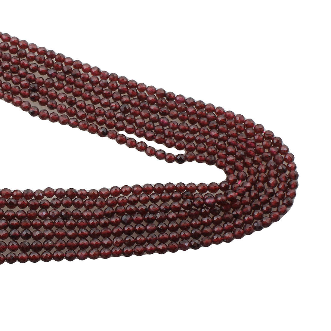 Natural Garnet Beads, Round, January Birthstone & different size for choice & faceted, Hole:Approx 0.5mm, Length:Approx 16 Inch, Sold By Strand