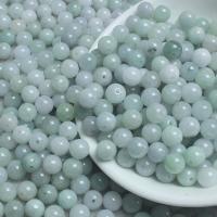 Jadeite Beads, Round, natural, 7.5-8mm Approx 1.5-2mm 