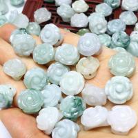 Jadeite Beads, Rose, natural, Unisex, 13.5-14,mm Approx 1.5-2mm 