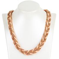 Zinc Alloy Necklace, gold color plated, for woman Approx 18.51 