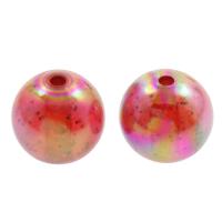 Acrylic Jewelry Beads, Round, red Approx 2mm, Approx 