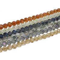 Perlas de cristal de moda, chapado en colorido, más colores para la opción, 8x8mm, agujero:aproximado 1mm, longitud:aproximado 22.83 Inch, 72PCs/Sarta, Vendido por Sarta