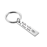 Stainless Steel Key Chain, Rectangle & Unisex 25mm 