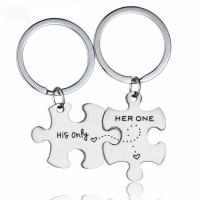 Stainless Steel Key Chain, Titanium Steel, for couple 