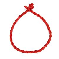 Nylon Bracelet Cord, handmade, folk style & Unisex, red Approx 8.67 Inch 