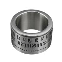 Stainless Steel Finger Ring, Unisex original color, 14mm 