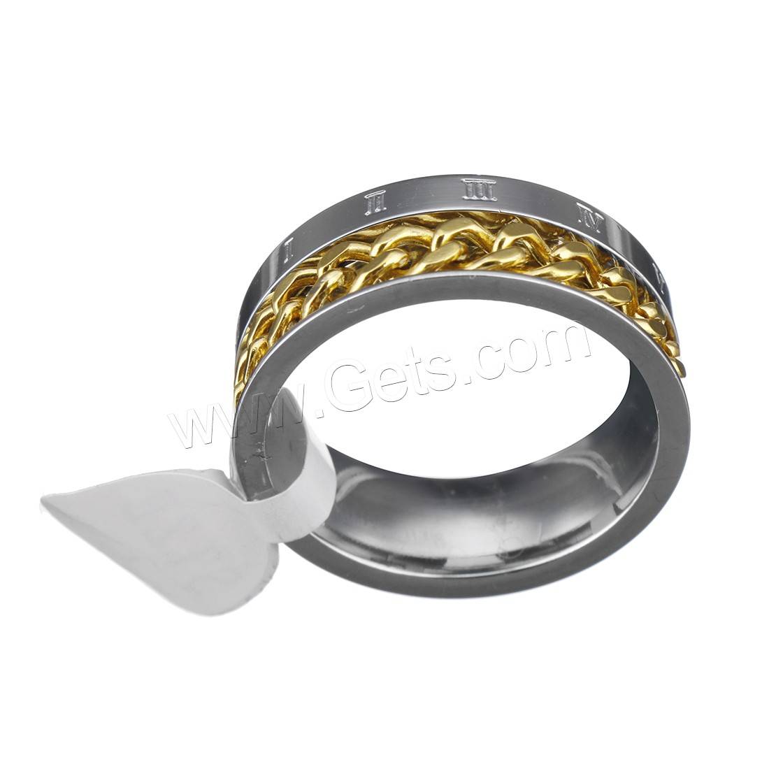 Anillos de Acero Inoxidable, unisexo & diverso tamaño para la opción, más colores para la opción, 8mm, Vendido por UD