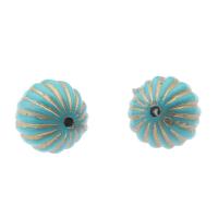 Acryl Schmuck Perlen, blau, 16x16mm, Bohrung:ca. 1mm, ca. 209PCs/Tasche, verkauft von Tasche