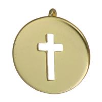 Brass Jewelry Pendants, high quality plated, gold Approx 1.5mm 