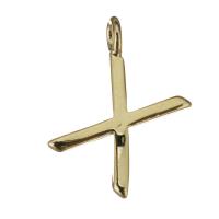 Brass Jewelry Pendants, high quality plated, gold Approx 2mm 