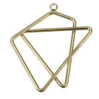 Hollow Brass Pendants, Geometrical Pattern, high quality plated, gold Approx 1.5mm 