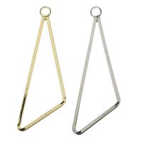 Brass Jewelry Pendants, Triangle, high quality plated Approx 3mm 