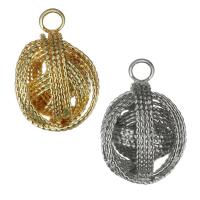 Hollow Brass Pendants, high quality plated Approx 2mm 